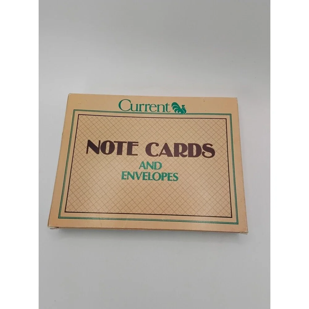 Vintage 12 Current Petite Patterns Note Cards & Envelopes 4 Designs 1986 4442-8